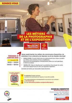 Affiche Les métiers de la photographie et de l'exposition