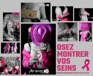 Affiche EXPOSITION : " Osez montrer vos seins " 