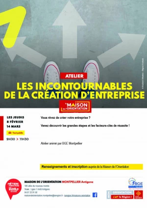 Affiche Les incontournables de la création d'entreprise